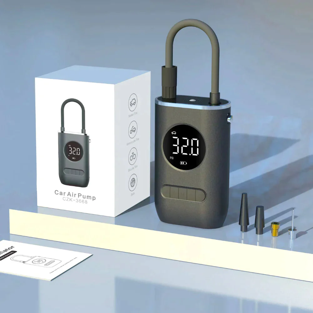 Tragbare Reifenpumpe