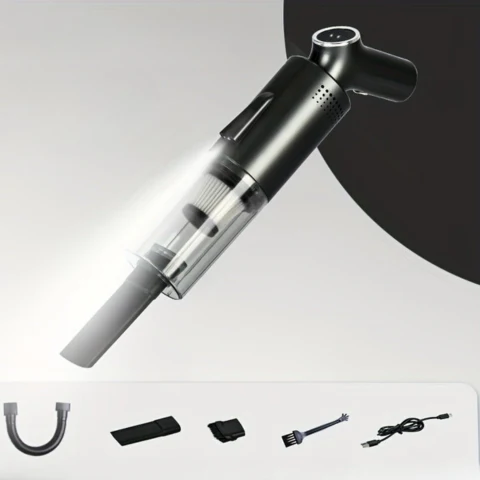 Kabelloser Auto-Staubsauger  —  Digitale Anzeige und Echtzeit-Tracking