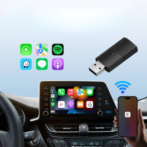 Drahtloser CarPlay-Adapter — Kompatibel mit iOS & Android Auto