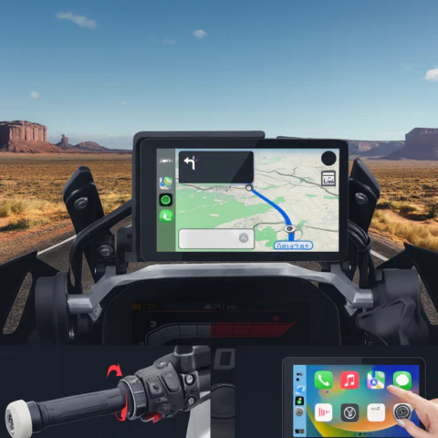 CarPlay-Motorrad-Bildschirm