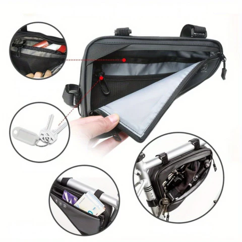 Wasserdichte Fahrradrahmentasche — Leicht und strapazierfähig