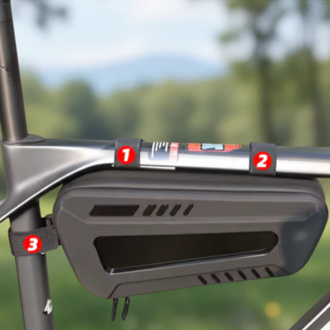 Steife wasserdichte Lenkertasche — Praktische Aufbewahrung für das Fahrrad