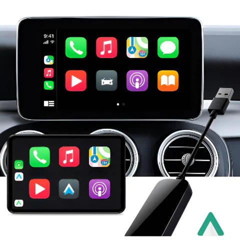 Universeller kabelloser Auto-Adapter — Einfach zu verwendendes CarPlay und Android Auto