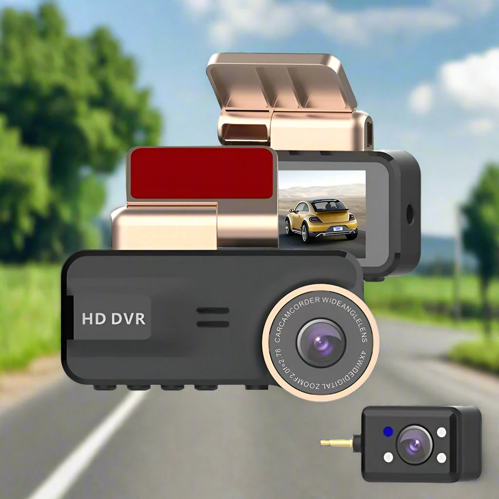 HD 1080p Dashboard-Kamera mit Nachtsicht und WiFi — Vollständige Sicherheit und Überwachung