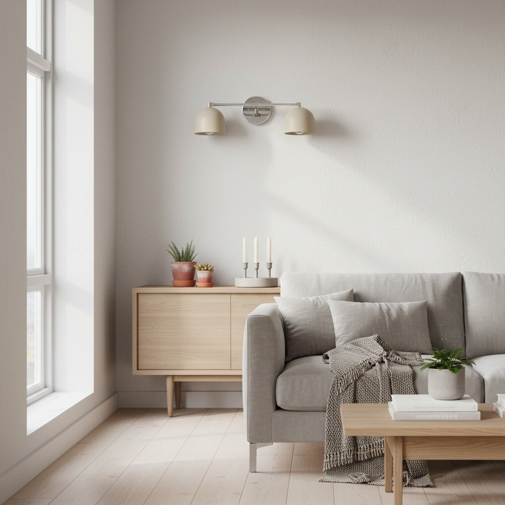 Metio Dome Mid-Century Deep Ball Schminklampe - Messing Wandleuchte