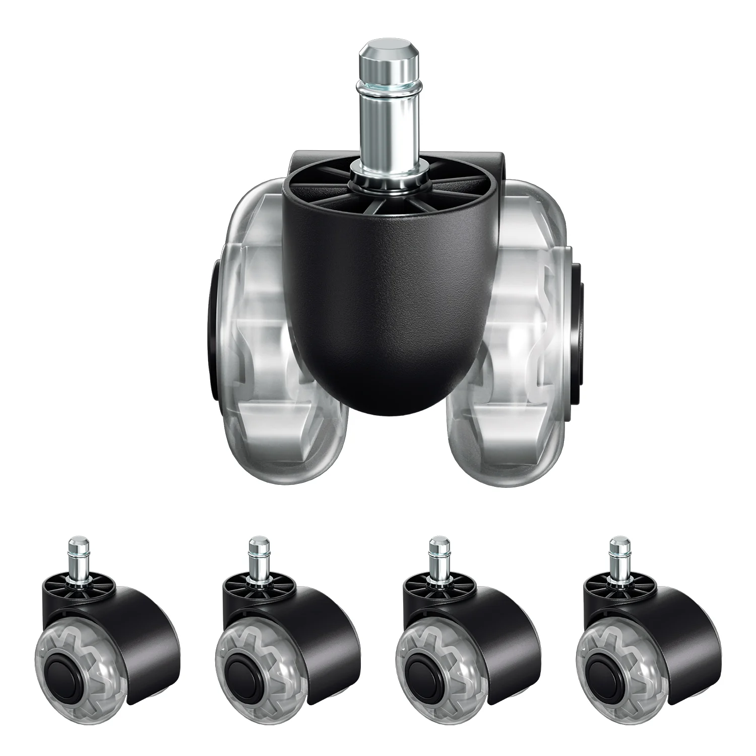 5 Stück BürostuhlRollen Stuhlrollen 11mm x 22mm