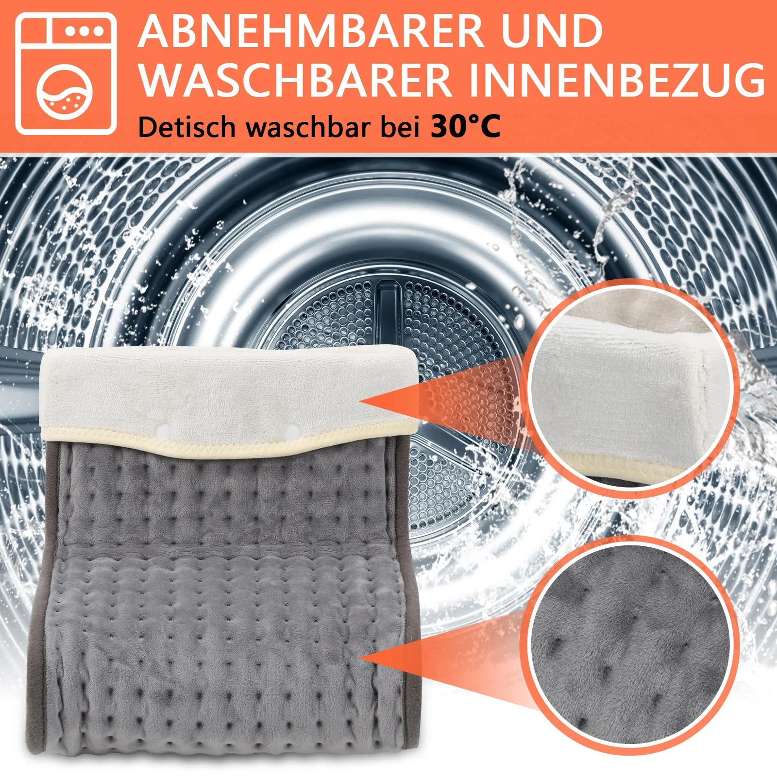 Fußwärmer mit 10 Temperaturstufen Elektrische Fußheizung