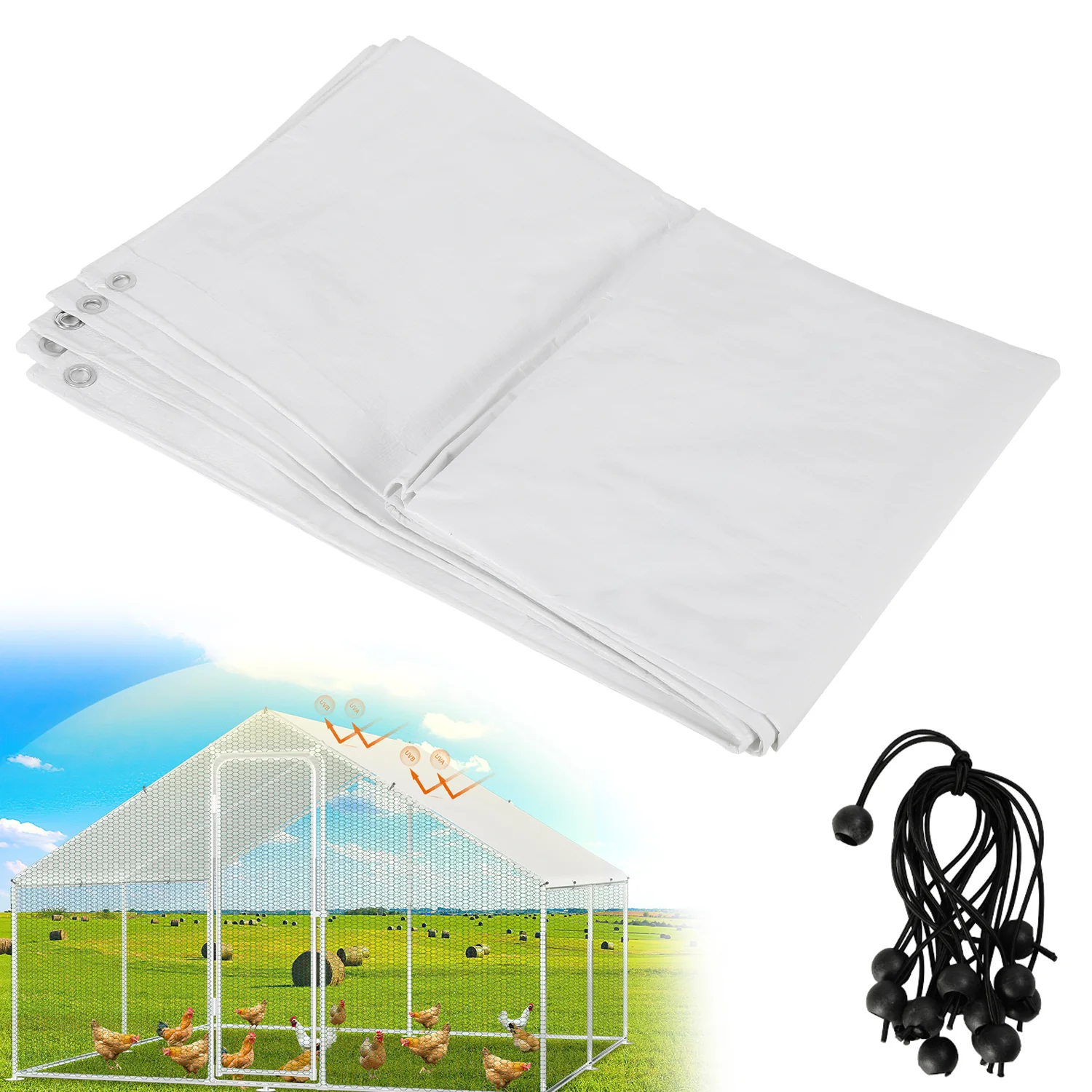 Ersatz Schattentuch für Hühnerstall 2x3.43m