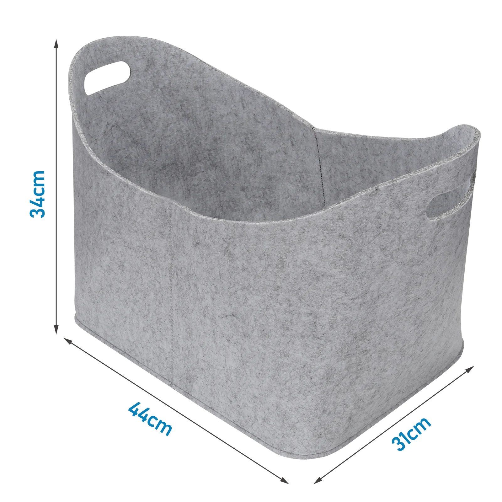 Feuerholzkorb Kaminholz Filztasche 60L