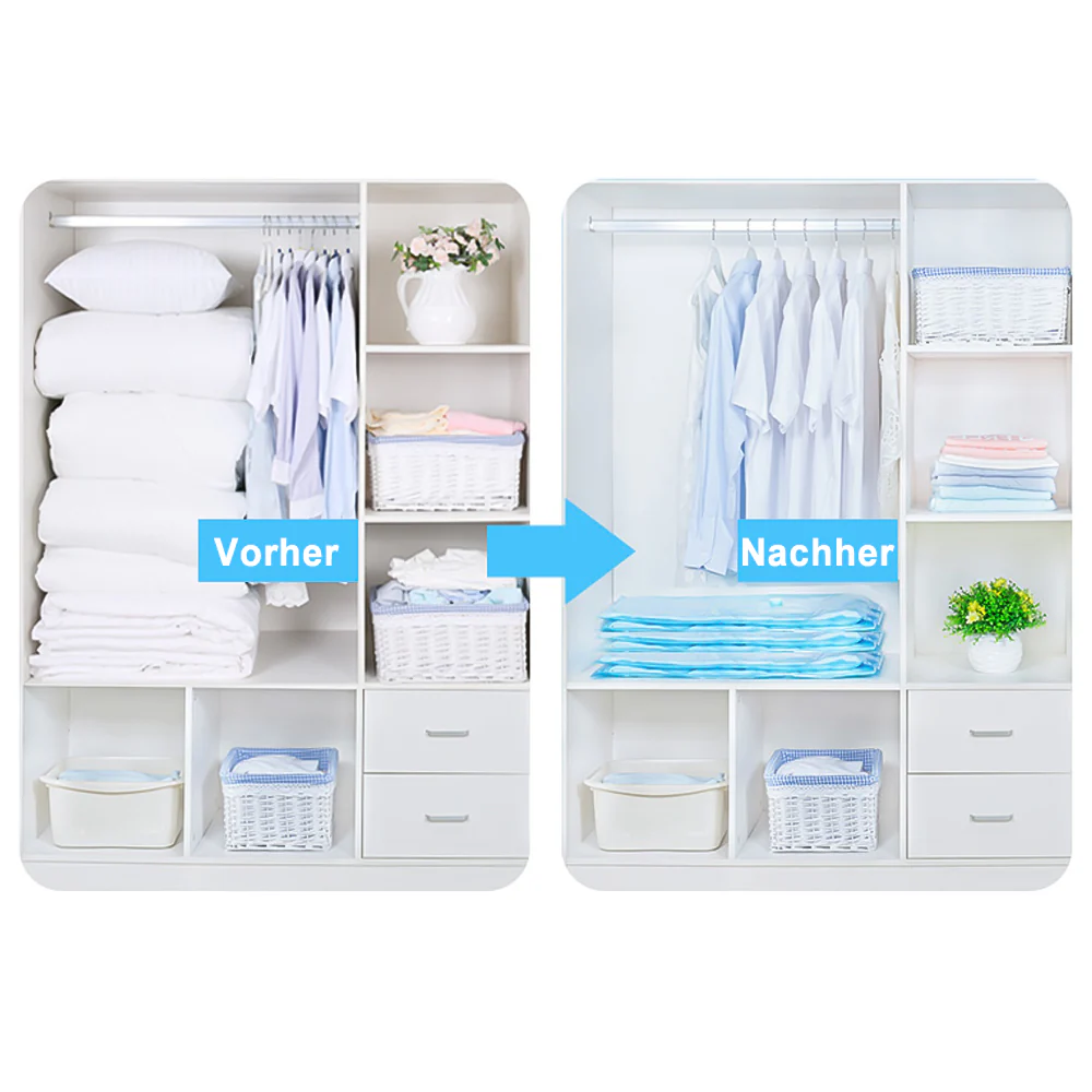 5x Aufbewahrungsbeutel Vakuumbeutel