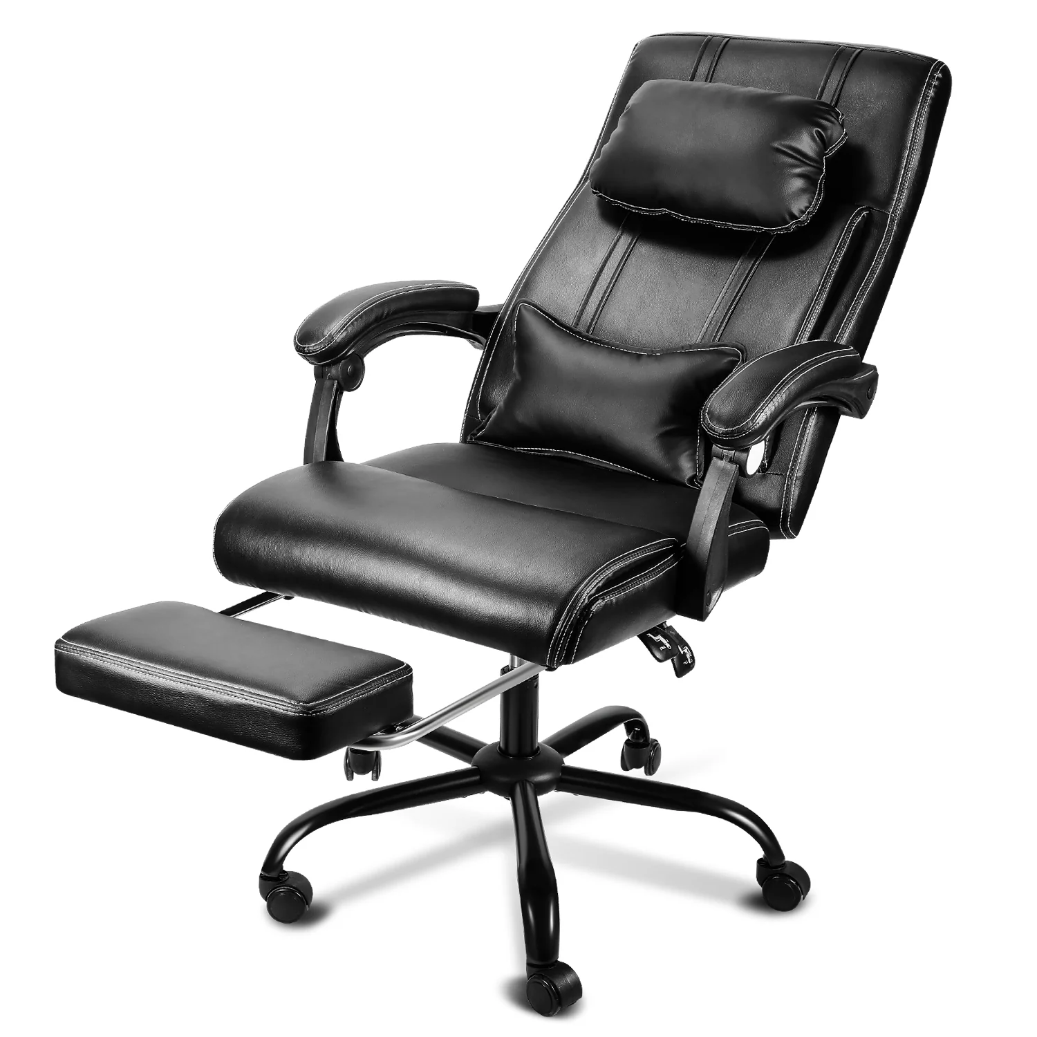 Drehstuhl Höhenverstellbar Bürostuhl 360° frei Drehbar mit Lendenkissen