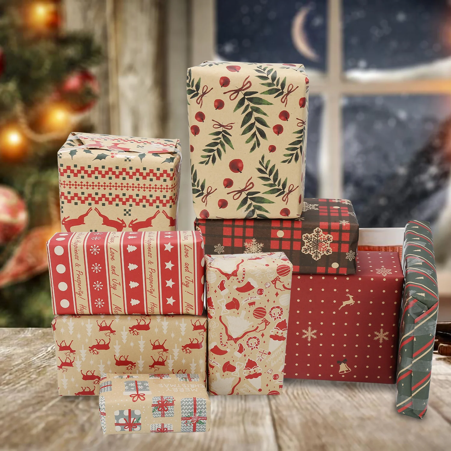 Geschenkpapier Weihnachtspapier 70 * 50 cm