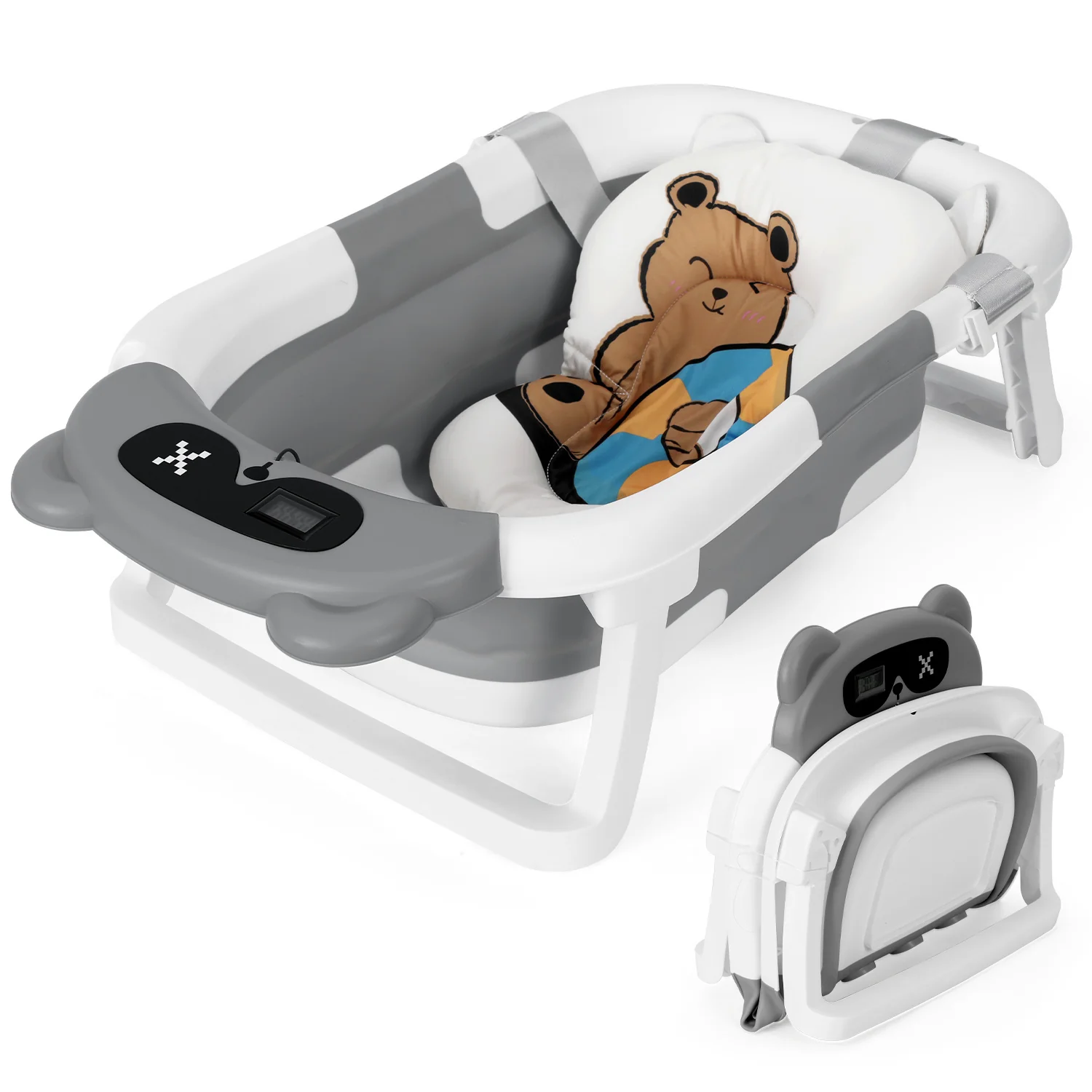 Baby Badewanne Faltbare mit Badematte