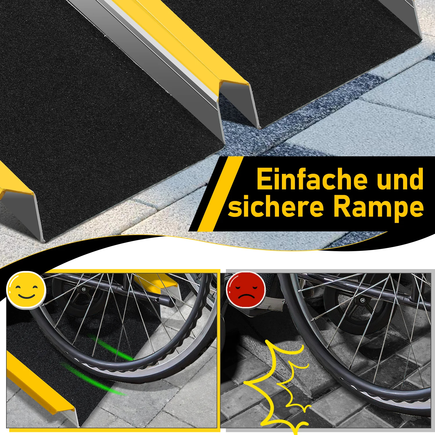 Auffahrrampe Aluminium Auto Laderampe 2X