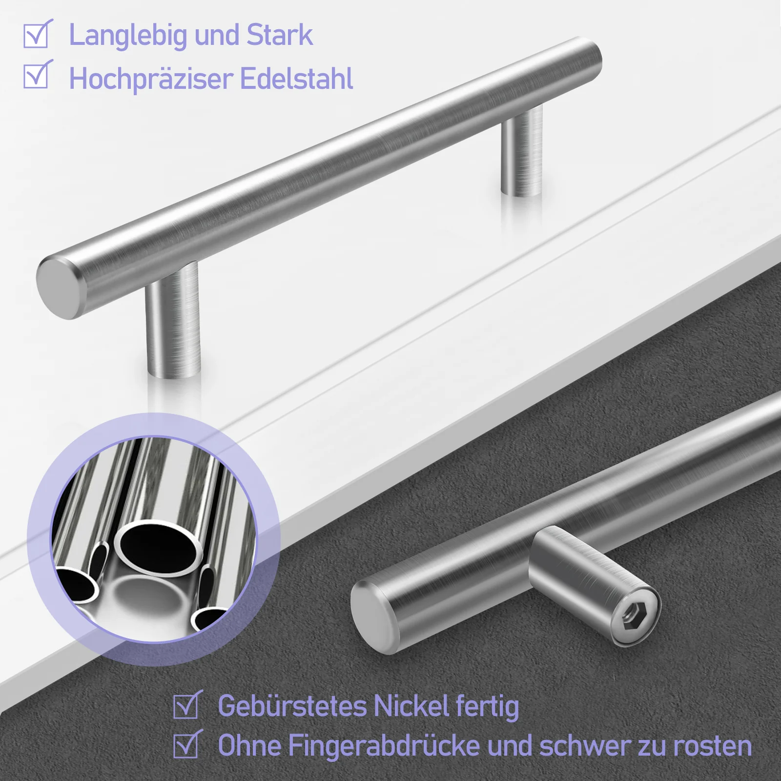 10 Stück Küchengriffe Türgriff  Möbelgriffe