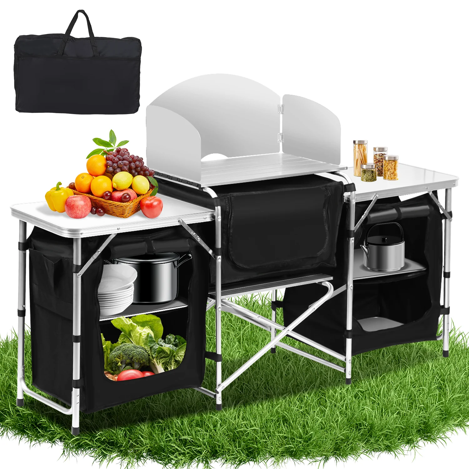 Campingküche Alu 5 Fächer