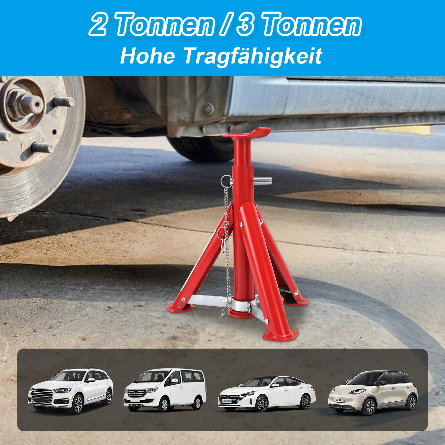 2T/3T Unterstellböcke Unterstellbock KFZ 2 Stück