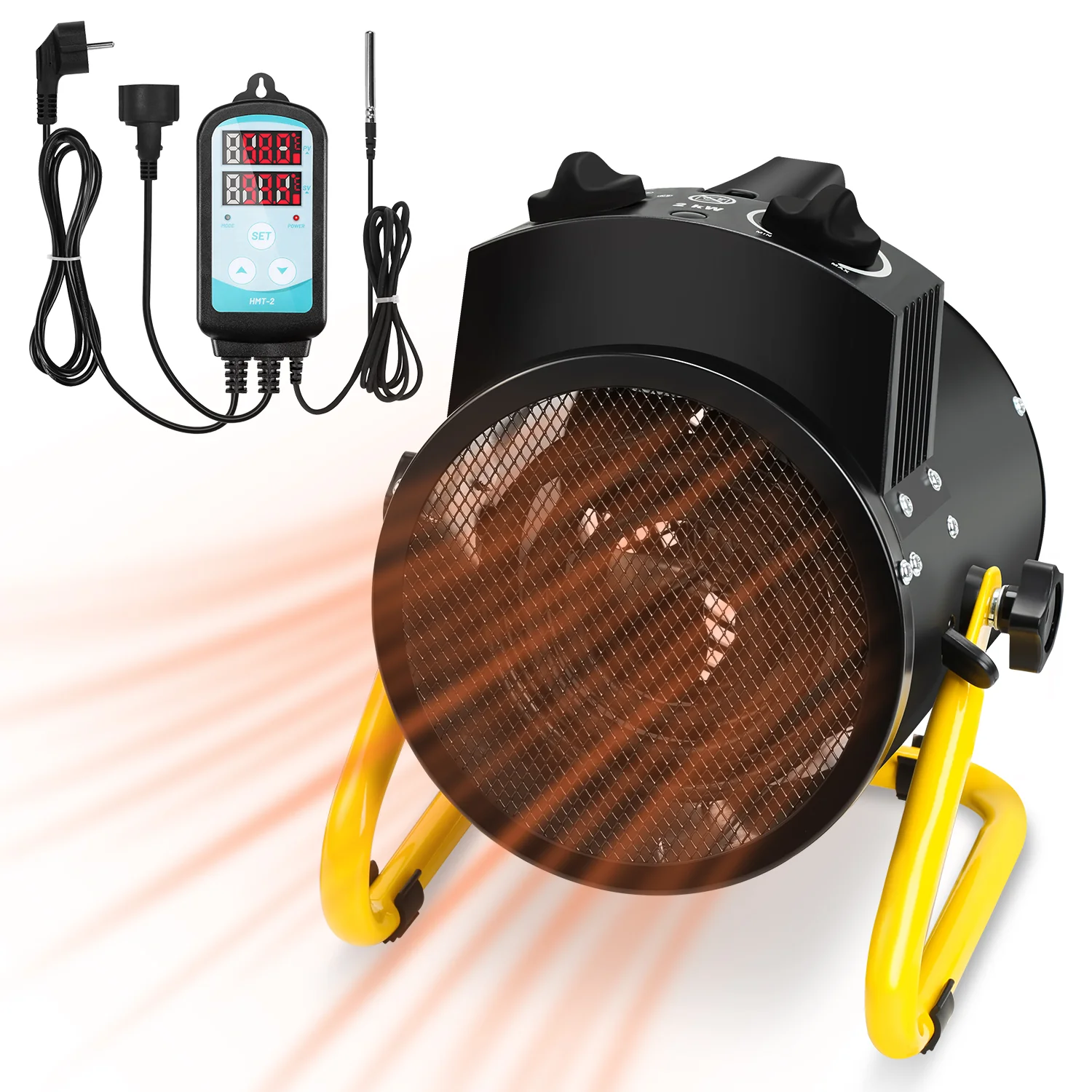 Frostwächter mit Thermostat Gewächshaus 2000W IPX4