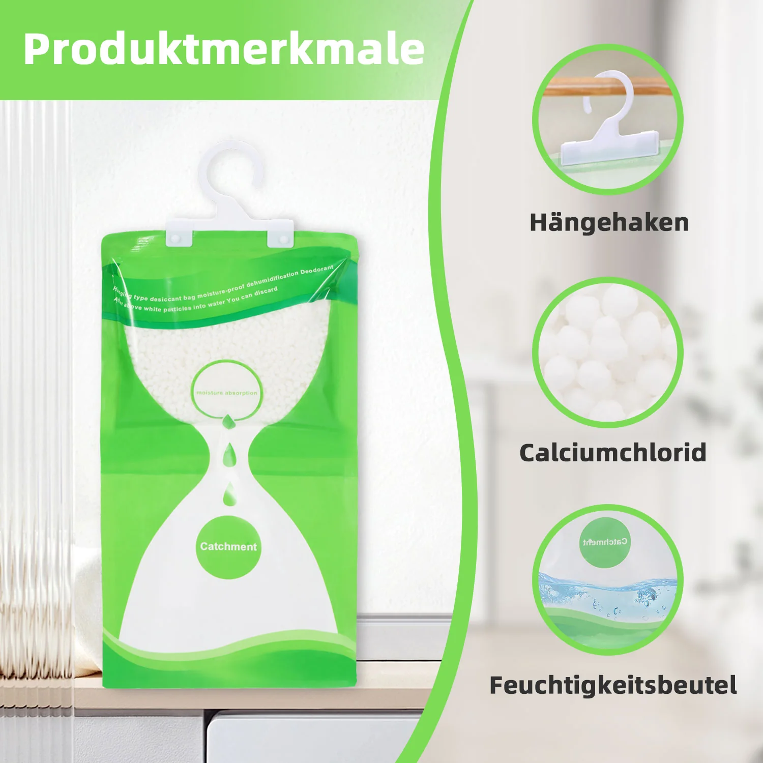 Feuchtigkeitsabsorber Anti-Schimmel Hanging 5 Pack