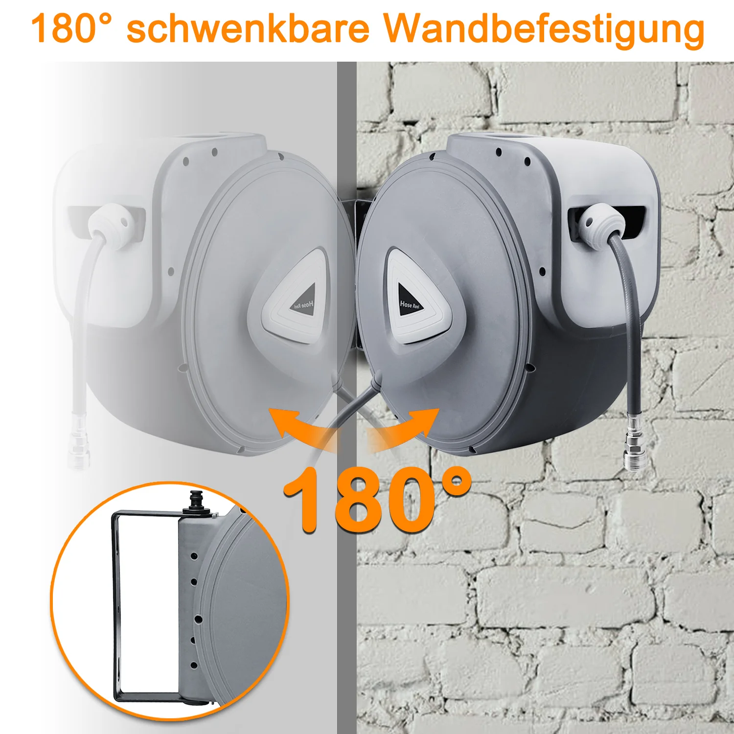 Druckluftschlauch Aufroller automatisch 10-30m