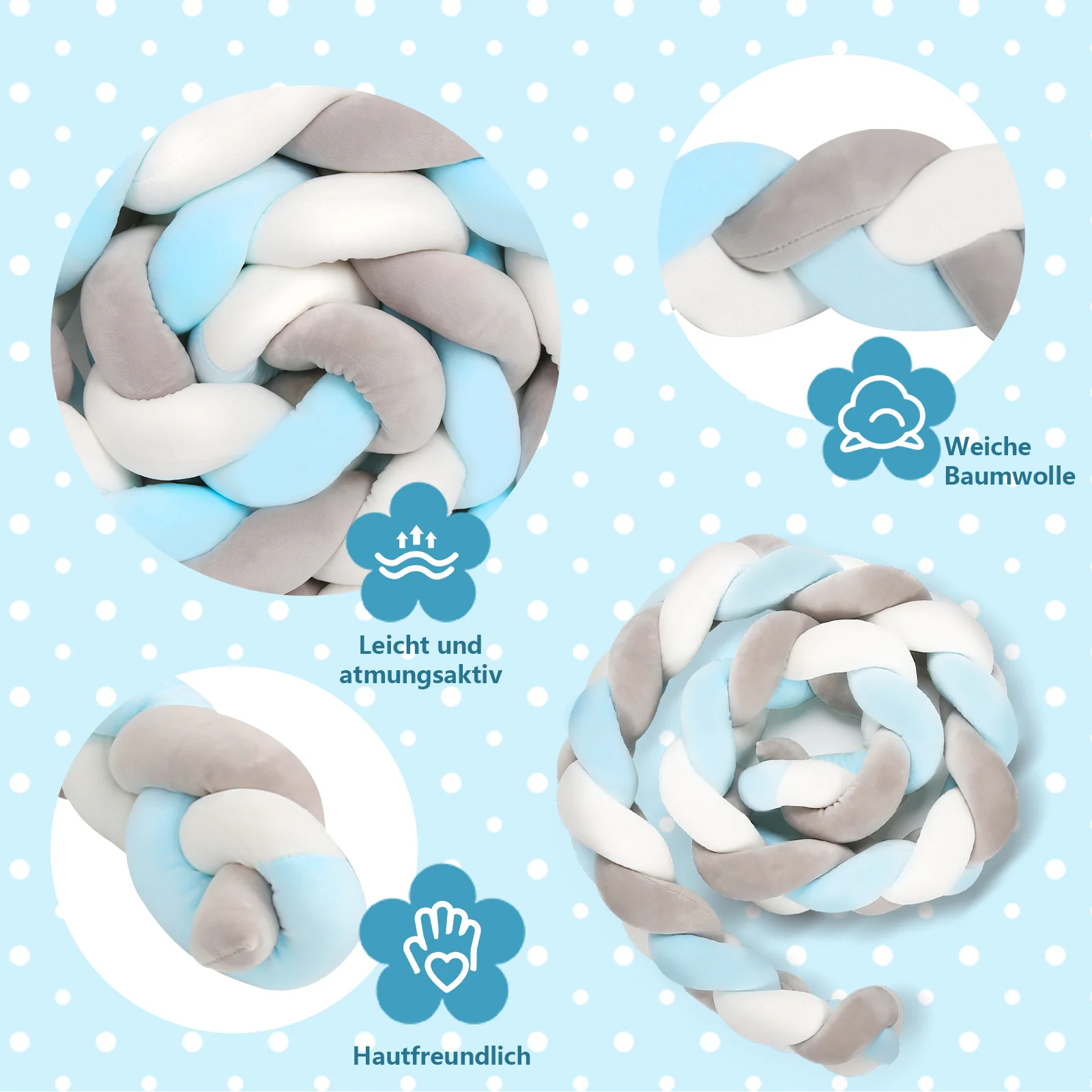 Bettnestchen Bettumrandung 2m/3m