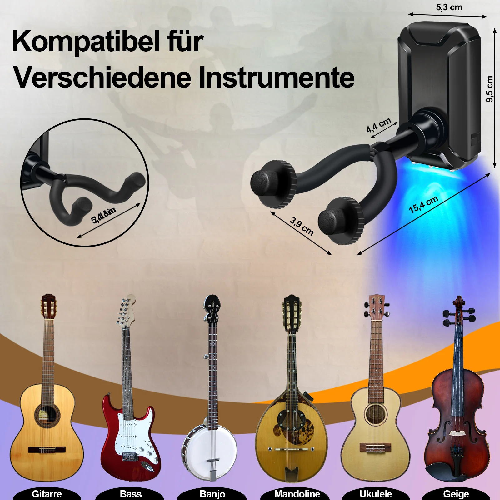 Gitarrenhalter Gitarrenwandhalter Gitarrenständer