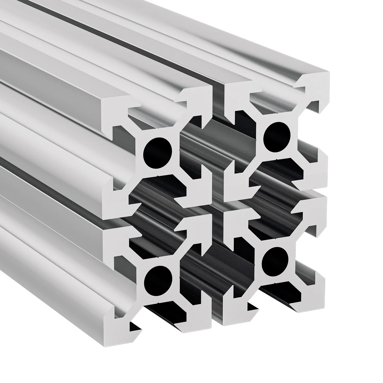 Aluprofil  2020V 20x20 aluminium profil 6063 4 Stück