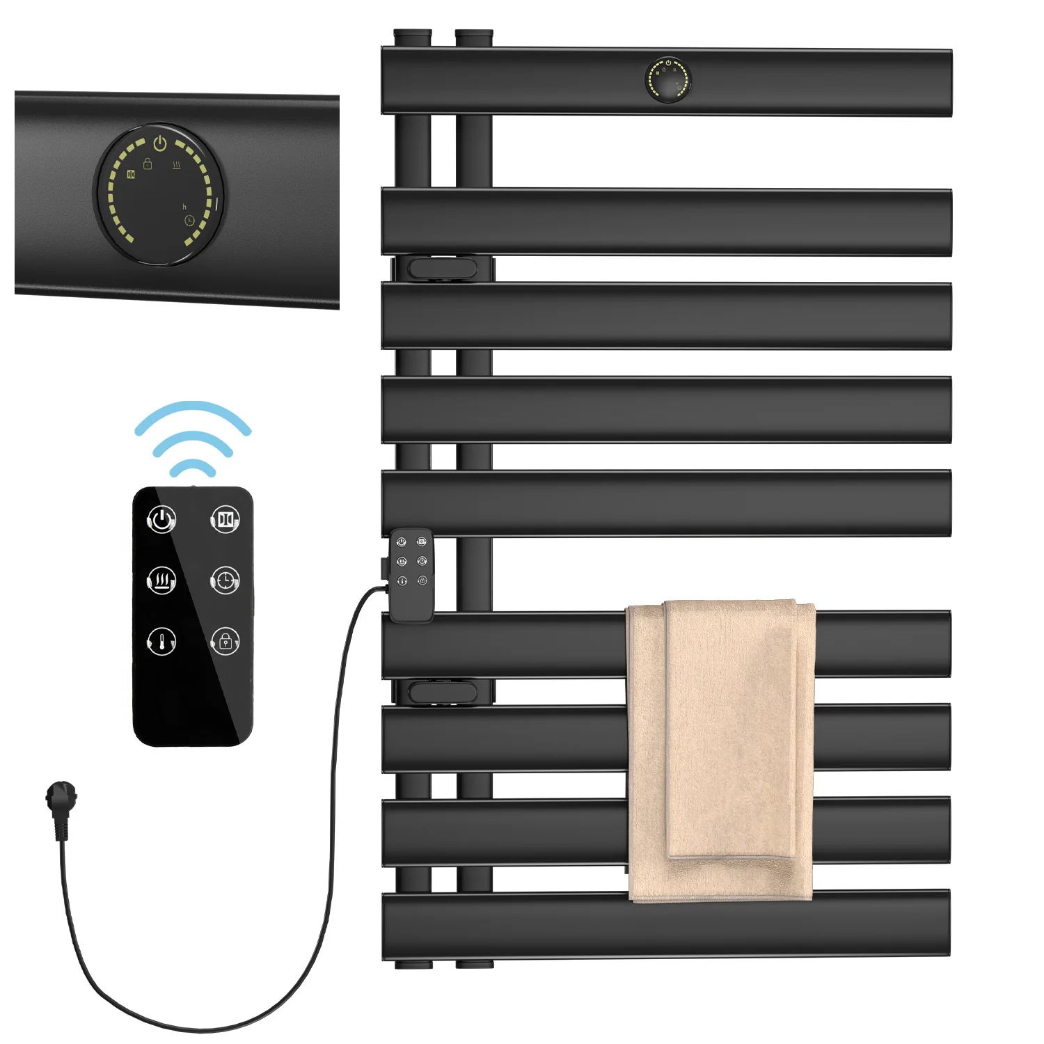 Elektrisch Handtuchhalter Badheizkörper Wandbehang 425W