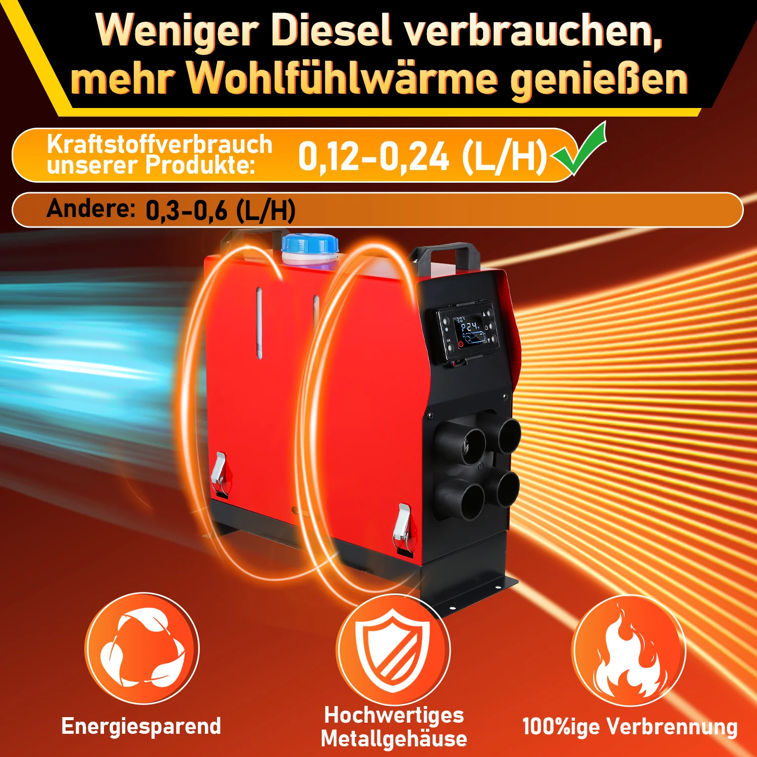 5KW 12V Diesel Standheizung Luftheizung Auto