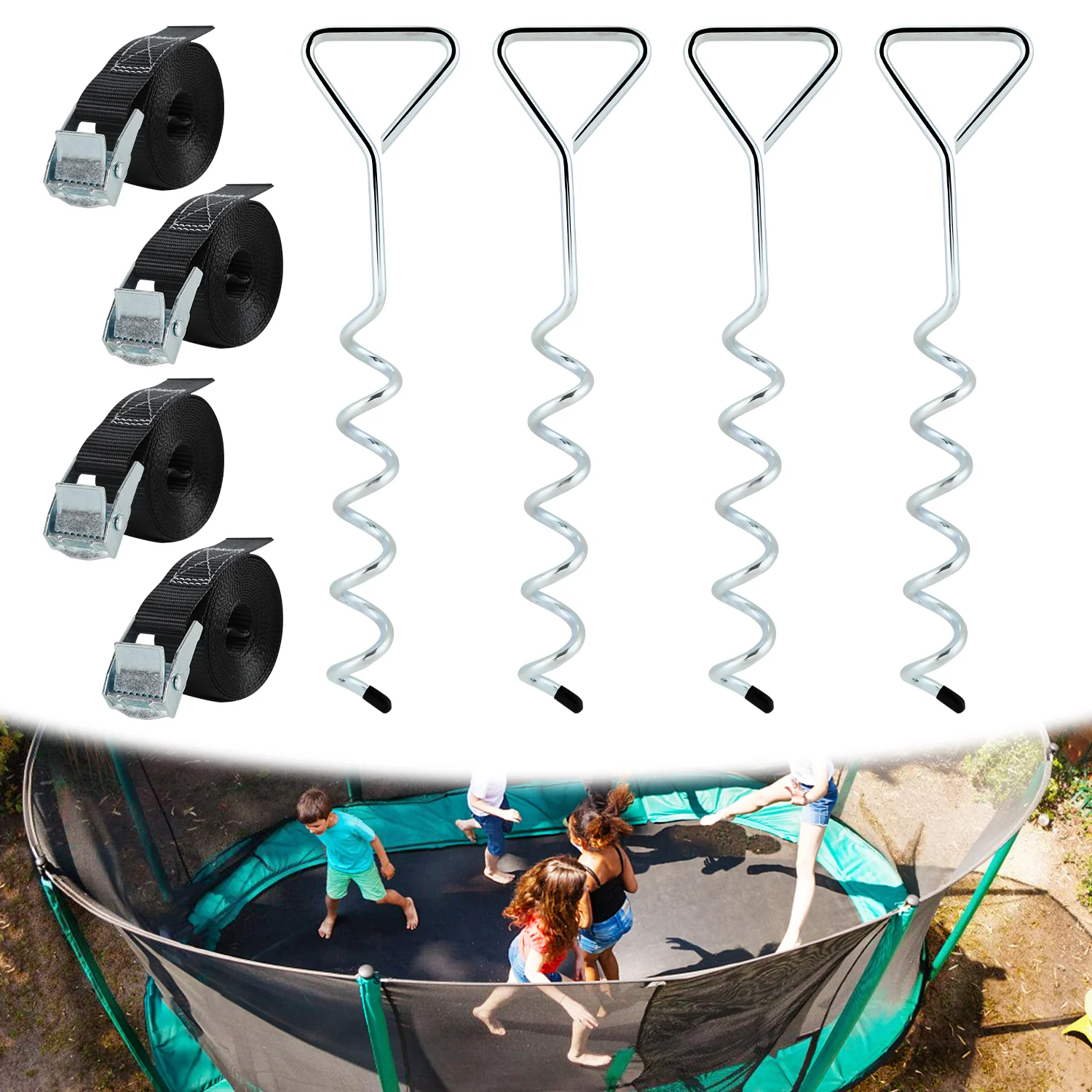 Bodenanker für Trampoline Bodenveranker 4X