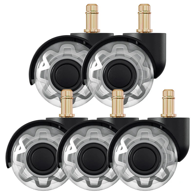 5 Stück BürostuhlRollen Drehstuhlrollen 10mm x 22mm