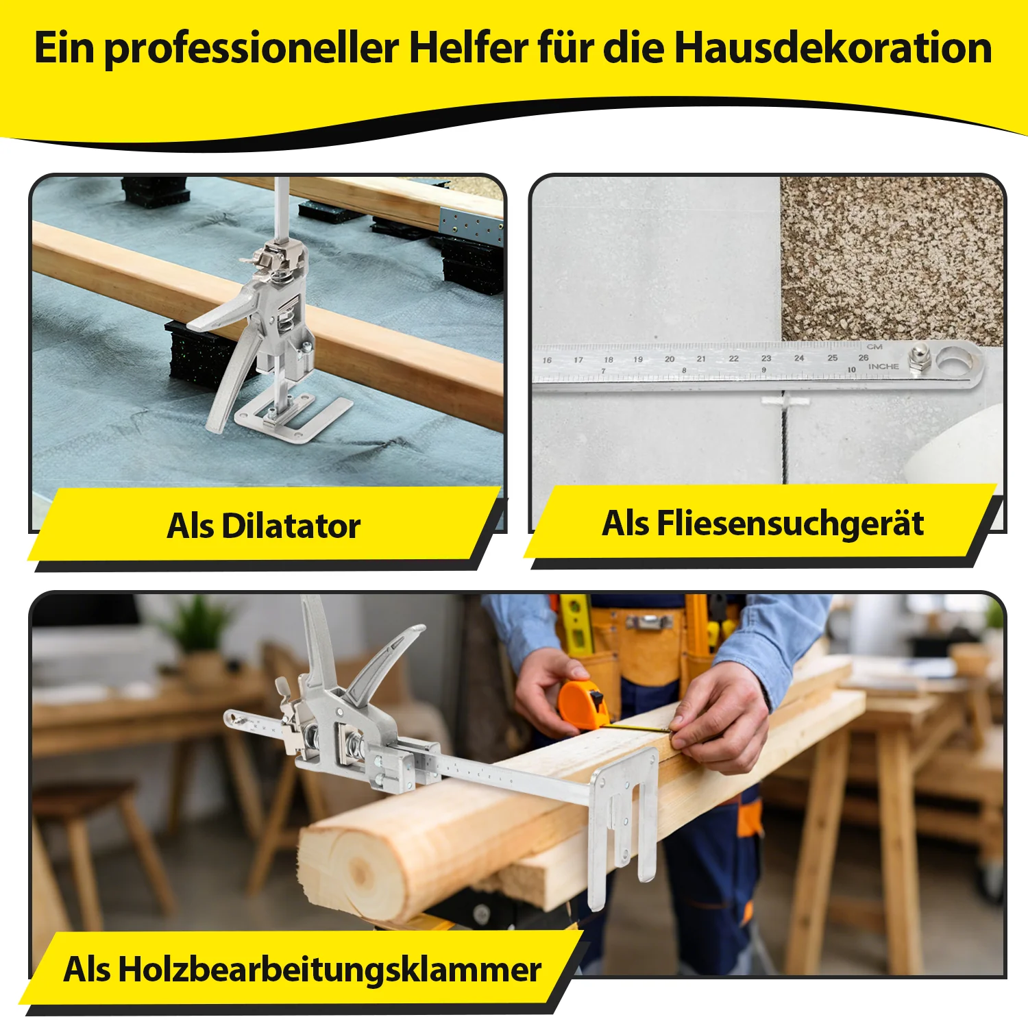 Handwerkzeugheber Arm Arbeitssparender mit Skala 2 Stück