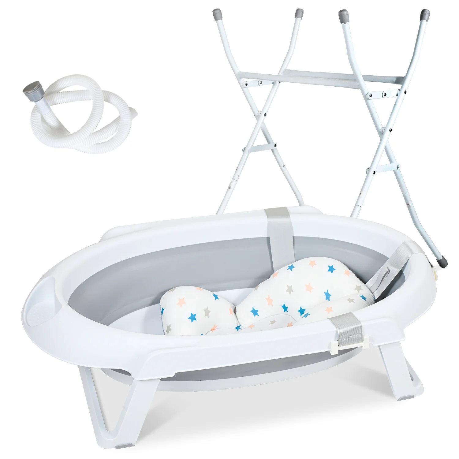 Babywanne mit Ständer Faltbare mit Thermometer