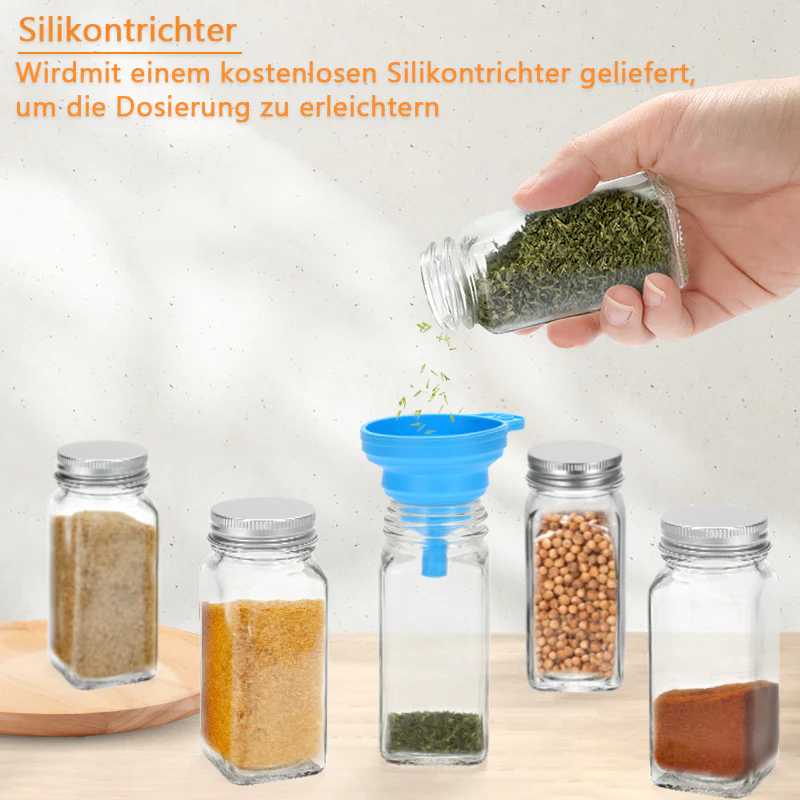 Drehdeckel Gewürzflasche Gewürzkörnerbehälter 12 Stück