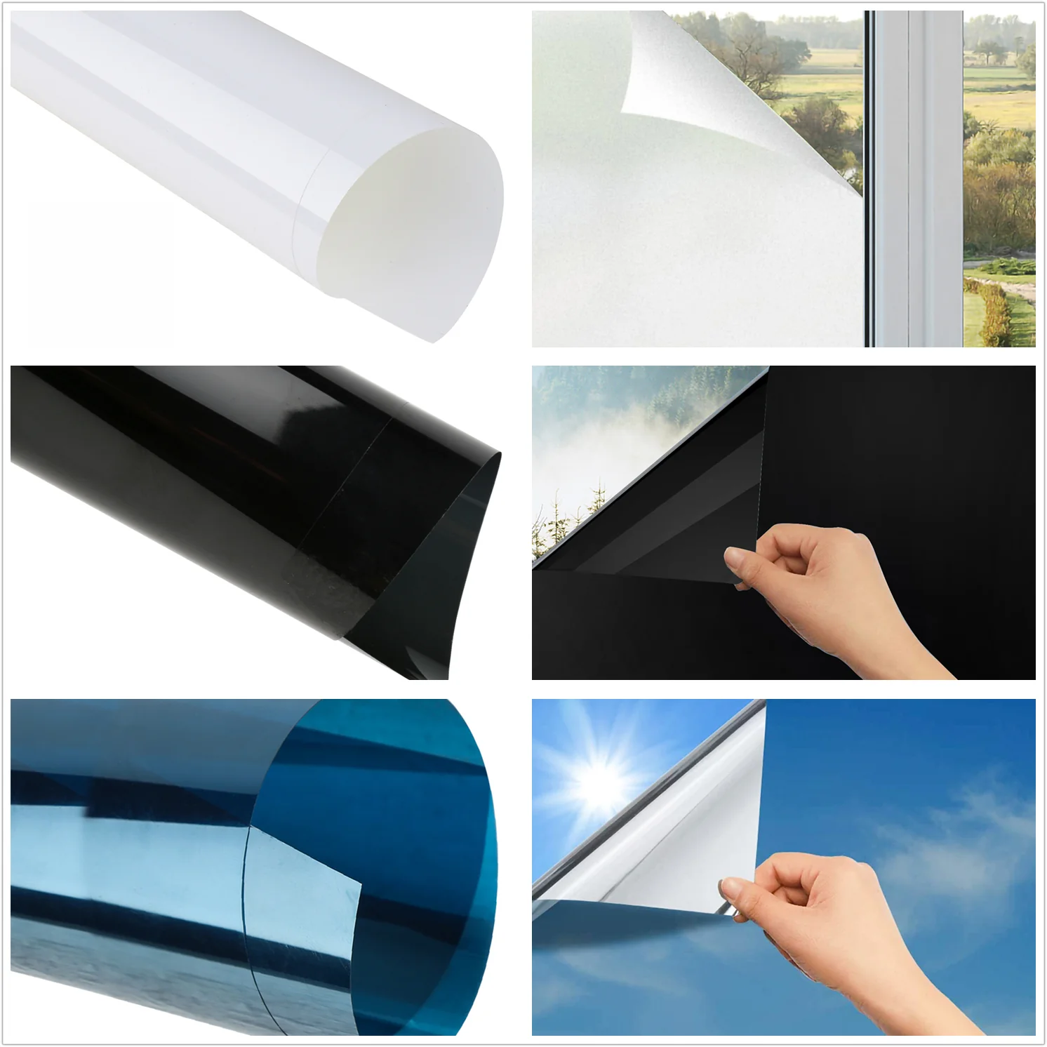 Fensterfolie Sichtschutzfolie Selbstklebend