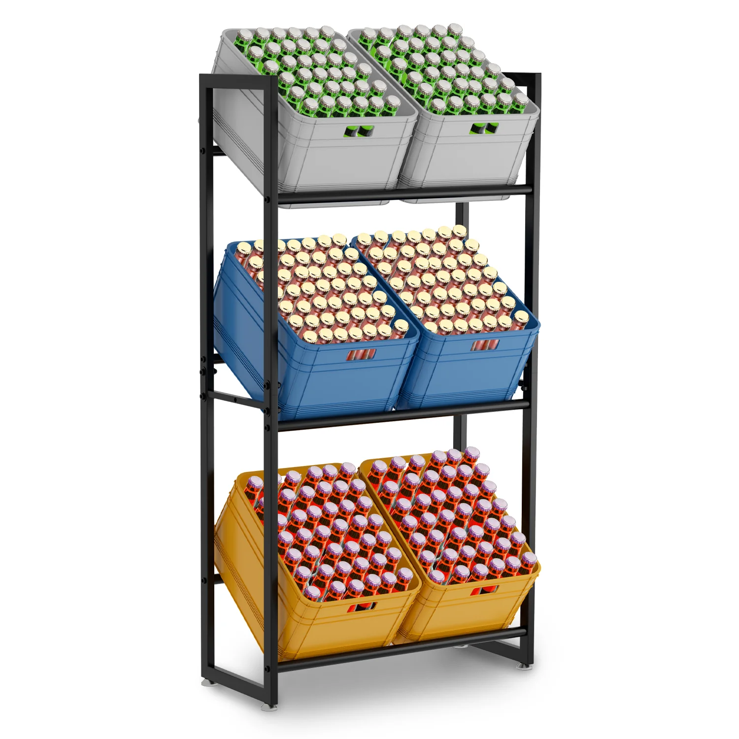 Getränkekistenregal für 6 Kästen 140 * 71 * 30CM