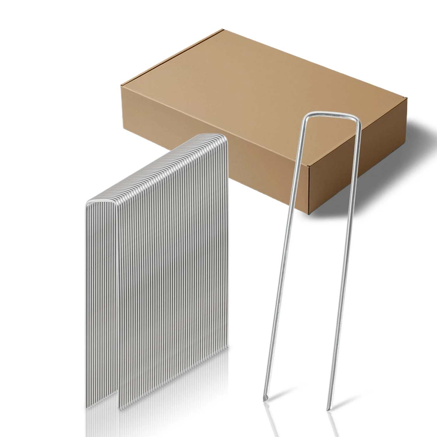 Erdanker Bodenanker aus Verzinkt 50 Stück/100 Stück