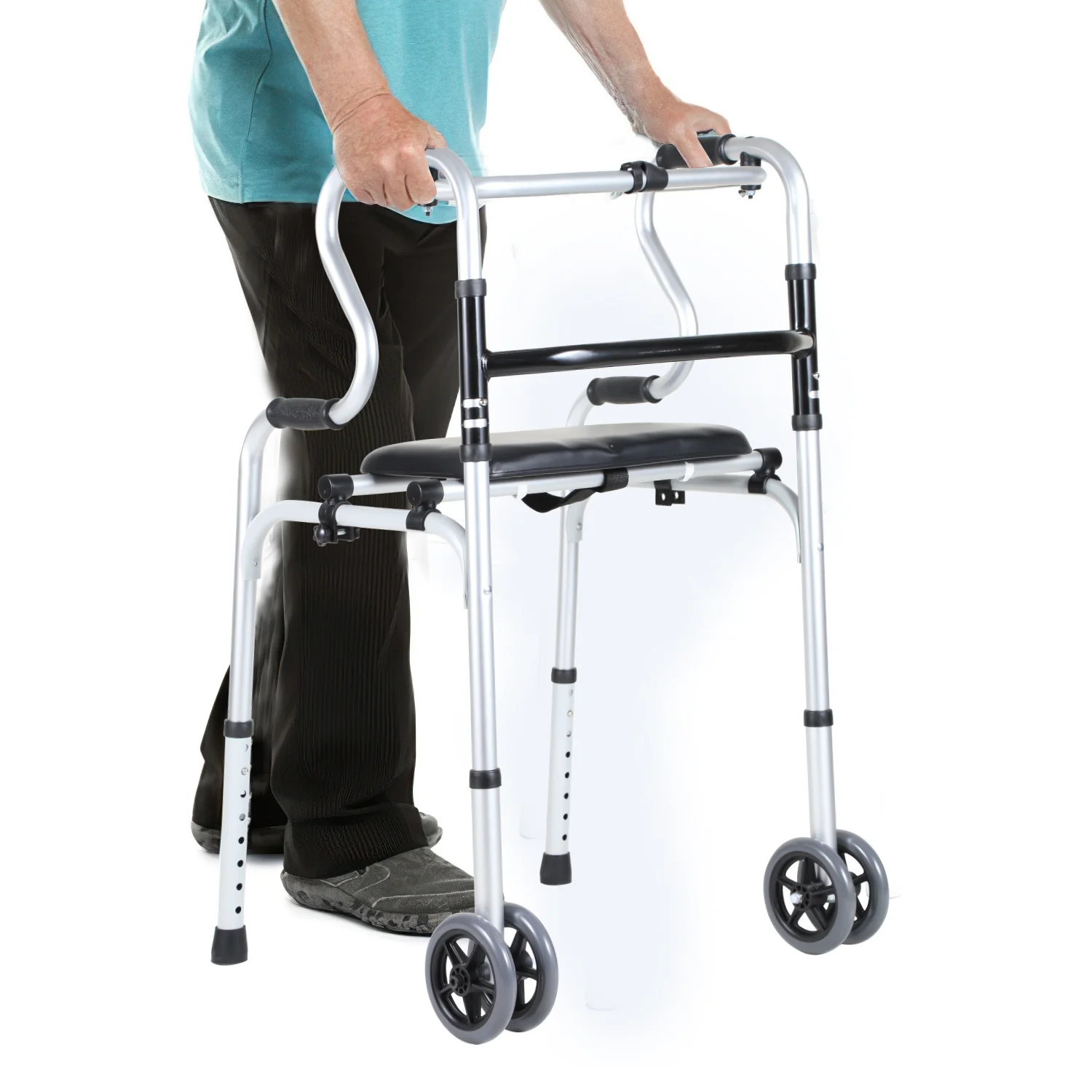 Gehhilfe Leicht Rollator aus Aluminium bis 180 kg