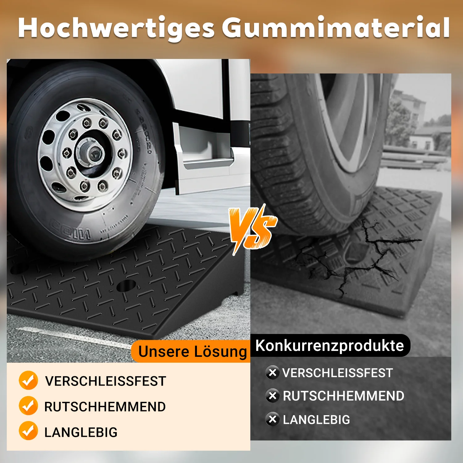 2x Auffahrrampe Fahrzeugrampe bis 10T