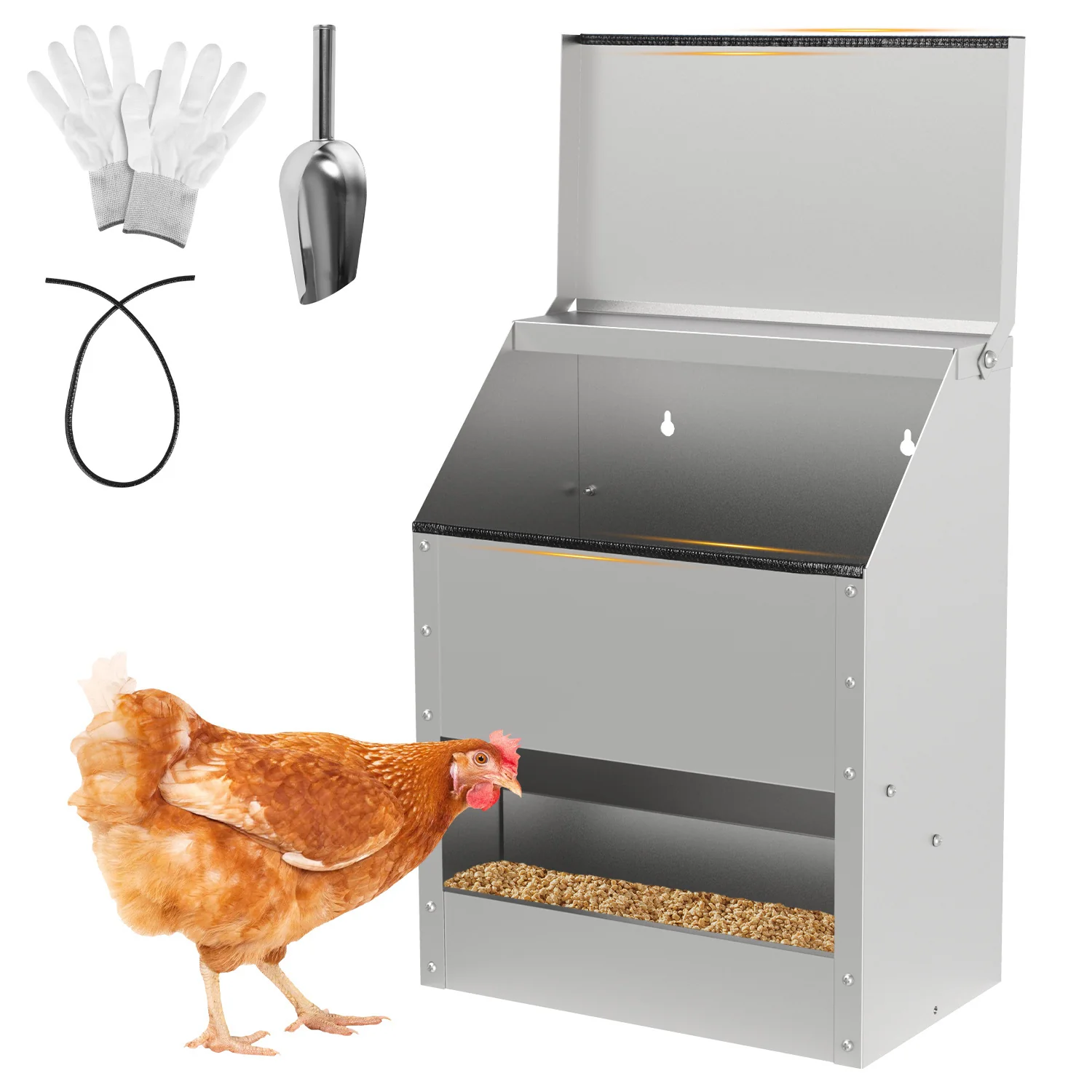 Futterautomat Futterspender Edelstahl 5/15kg