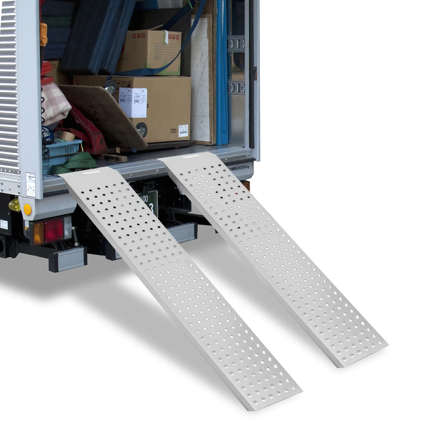 2X Auffahrrampe Verladerampe verzinkter Stahl 135cm