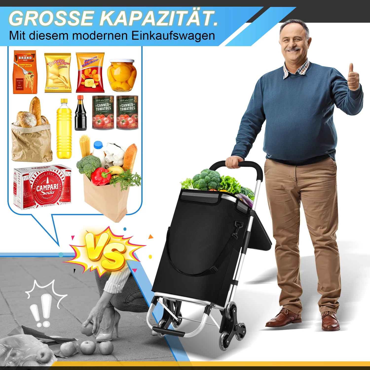 Einkaufswagen Marktroller Thermo klappbar