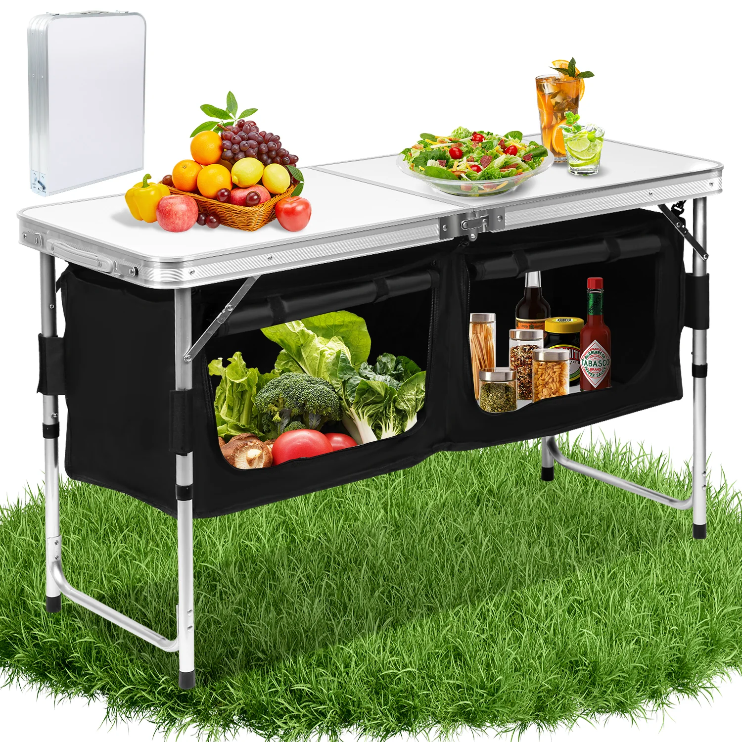 Campingküche Faltbar 2 Fächer