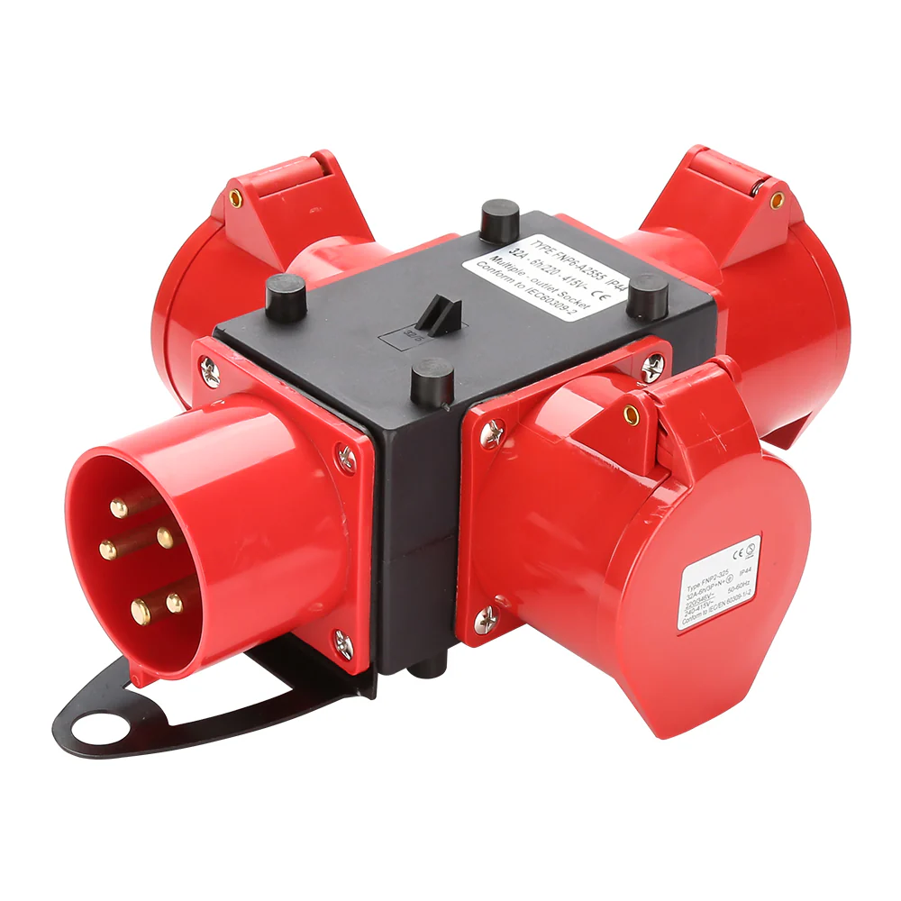 Baustromverteiler Stromverteiler 3 x CEE 400V/32A CEE-Steckdose 5 Polig