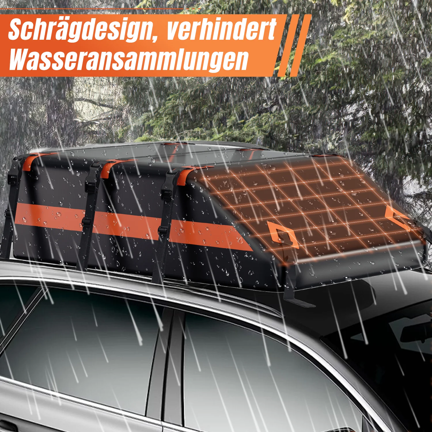 Dachbox Auto Dachkoffer 550L Faltbare Wasserdicht