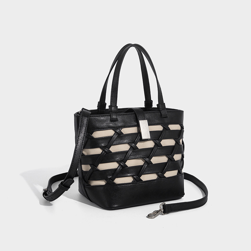 Classic Woven Canvas Tote Bag