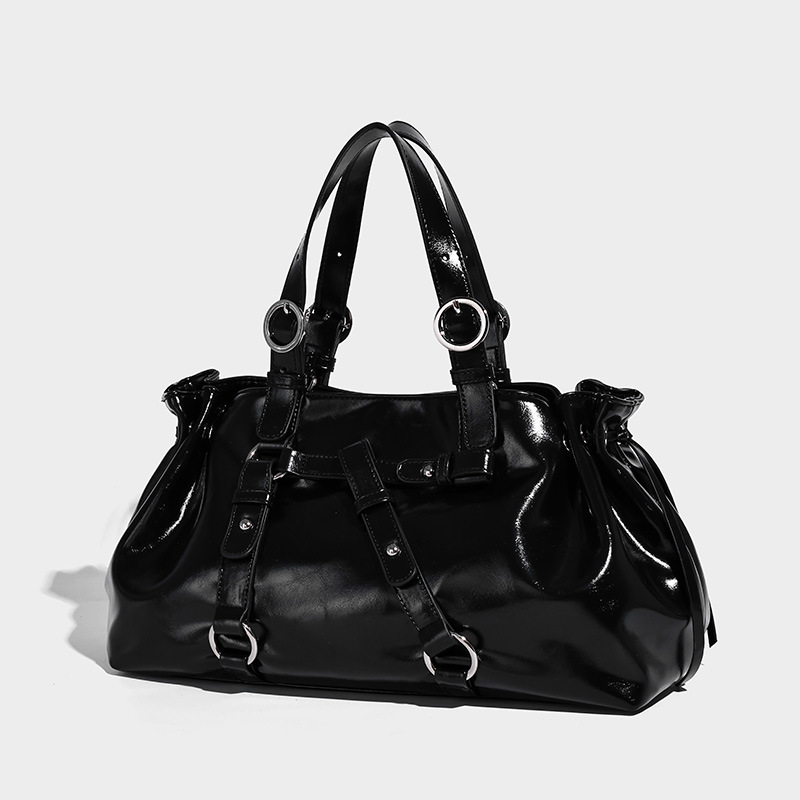 Glossy Leather Urban Shoulder & Hand Bag