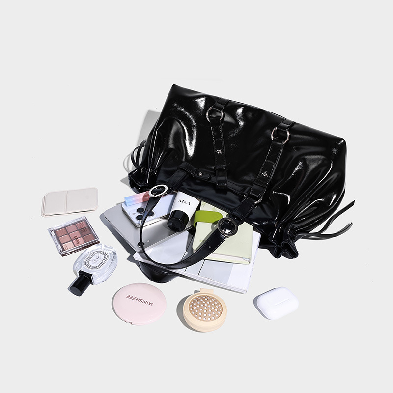 Glossy Leather Urban Shoulder & Hand Bag