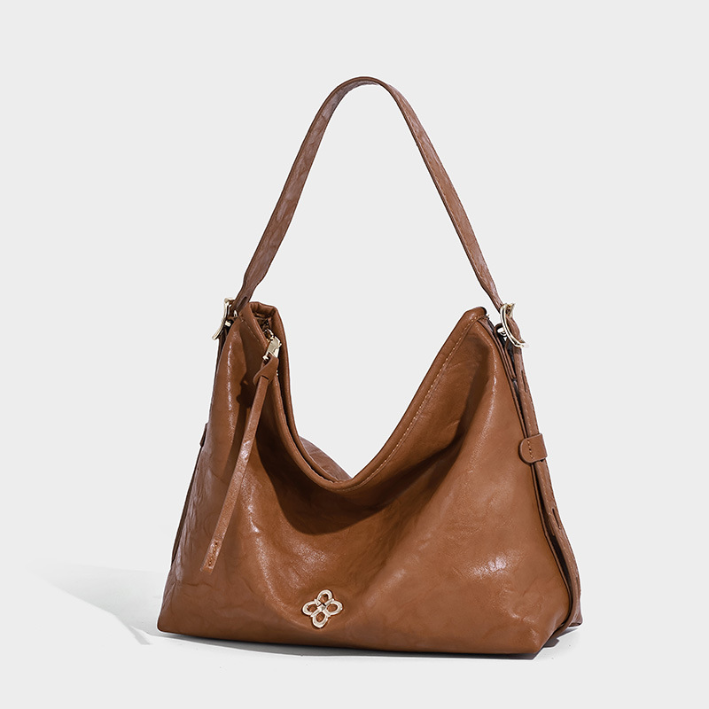 Classic Soft Leather Large Hobo Bag