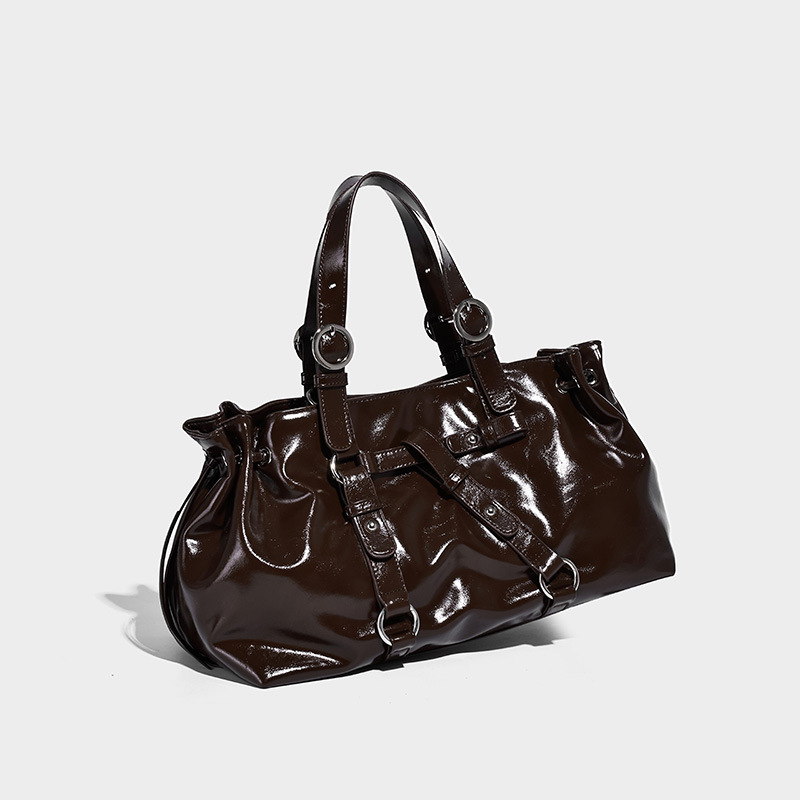 Glossy Leather Urban Shoulder & Hand Bag